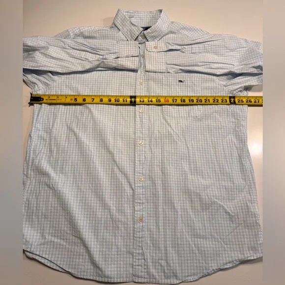 Vineyard Vines Men’s On The Go/Tucker Shirts Lot Of 2 Size XLG Blue Lightweight - Picture 14 of 15